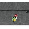 imageDALIX Mushroom Frog Embroidered Beanie Hat Cotton Cute Winter Fall Cap WomensAsphalt Gray