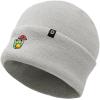 imageDALIX Mushroom Frog Embroidered Beanie Hat Cotton Cute Winter Fall Cap WomensLight Gray