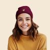 imageDALIX Mushroom Frog Embroidered Beanie Hat Cotton Cute Winter Fall Cap WomensMaroon