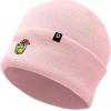 imageDALIX Mushroom Frog Embroidered Beanie Hat Cotton Cute Winter Fall Cap WomensPink