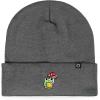 imageDALIX Mushroom Frog Embroidered Beanie Hat Cotton Cute Winter Fall Cap WomensAsphalt Gray