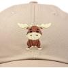 imageDALIX Cute Moose Hat Baseball CapKhaki