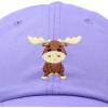 imageDALIX Cute Moose Hat Baseball CapLavender
