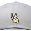 imageDALIX Leaping Corgi Embroidered Cap Cotton Baseball Hat Nautical WomensGray