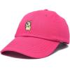 imageDALIX Leaping Corgi Embroidered Cap Cotton Baseball Hat Nautical WomensHot Pink