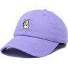 imageDALIX Leaping Corgi Embroidered Cap Cotton Baseball Hat Nautical WomensLavender