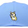 imageDALIX Leaping Corgi Embroidered Cap Cotton Baseball Hat Nautical WomensLight Blue