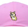 imageDALIX Leaping Corgi Embroidered Cap Cotton Baseball Hat Nautical WomensLight Pink