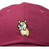 imageDALIX Leaping Corgi Embroidered Cap Cotton Baseball Hat Nautical WomensMaroon