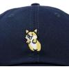 imageDALIX Leaping Corgi Embroidered Cap Cotton Baseball Hat Nautical WomensNavy Blue