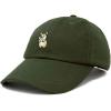 imageDALIX Leaping Corgi Embroidered Cap Cotton Baseball Hat Nautical WomensOlive
