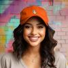 imageDALIX Leaping Corgi Embroidered Cap Cotton Baseball Hat Nautical WomensOrange