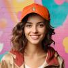 imageDALIX Leaping Corgi Embroidered Cap Cotton Baseball Hat Nautical WomensOrange