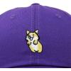 imageDALIX Leaping Corgi Embroidered Cap Cotton Baseball Hat Nautical WomensPurple