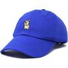 imageDALIX Leaping Corgi Embroidered Cap Cotton Baseball Hat Nautical WomensRoyal Blue