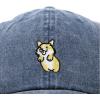 imageDALIX Leaping Corgi Embroidered Cap Cotton Baseball Hat Nautical WomensWashed Navy Blue