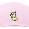 imageDALIX Leaping Corgi Embroidered Cap Cotton Baseball Hat Nautical WomensWashed Pink