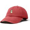 imageDALIX Leaping Corgi Embroidered Cap Cotton Baseball Hat Nautical WomensWashed Red