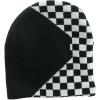 imageBeanie Cap 8in Hat Comes in 16 Colors and Designs Half Checkered Black