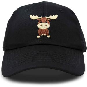 imageDALIX Cute Moose Hat Baseball CapBlack