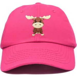 imageDALIX Cute Moose Hat Baseball CapHot Pink