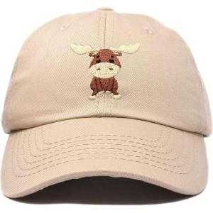 imageDALIX Cute Moose Hat Baseball CapKhaki