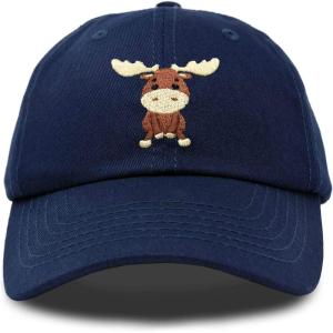 imageDALIX Cute Moose Hat Baseball CapNavy Blue