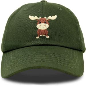 imageDALIX Cute Moose Hat Baseball CapOlive