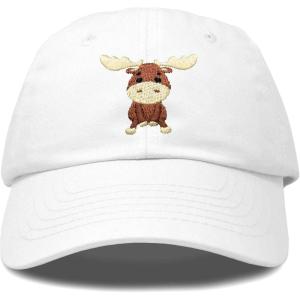 imageDALIX Cute Moose Hat Baseball CapWhite