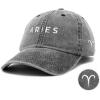 imageDALIX Aries Dad Hat Embroidered Zodiac Astrology Cotton Baseball CapBlack