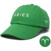 imageDALIX Aries Dad Hat Embroidered Zodiac Astrology Cotton Baseball CapKelly Green