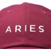 imageDALIX Aries Dad Hat Embroidered Zodiac Astrology Cotton Baseball CapMaroon