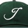 imageDALIX Initial Hat Letter J Womens Baseball Cap Monogram Cursive EmbroiderDark Green