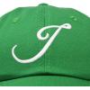 imageDALIX Initial Hat Letter J Womens Baseball Cap Monogram Cursive EmbroiderKelly Green