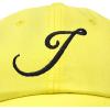 imageDALIX Initial Hat Letter J Womens Baseball Cap Monogram Cursive EmbroiderMinion Yellow