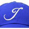 imageDALIX Initial Hat Letter J Womens Baseball Cap Monogram Cursive EmbroiderRoyal Blue