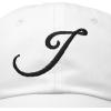 imageDALIX Initial Hat Letter J Womens Baseball Cap Monogram Cursive EmbroiderWhite