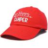 imageDALIX Womens Happy Camper Hat Soft Cotton Camping CapsRed  Pink