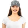 imageDALIX Womens Happy Camper Hat Soft Cotton Camping CapsWashed Black  Teal