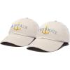 imageMatching Captain and First Mate Hat Set Embroidered Ball CapBeige