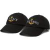 imageMatching Captain and First Mate Hat Set Embroidered Ball CapBlack
