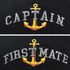 imageMatching Captain and First Mate Hat Set Embroidered Ball CapBlack