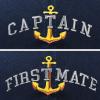 imageMatching Captain and First Mate Hat Set Embroidered Ball CapNavy Blue