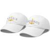 imageMatching Captain and First Mate Hat Set Embroidered Ball CapWhite
