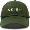 imageDALIX Aries Dad Hat Embroidered Zodiac Astrology Cotton Baseball CapOlive