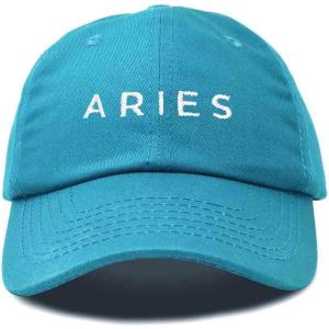 imageDALIX Aries Dad Hat Embroidered Zodiac Astrology Cotton Baseball CapTeal