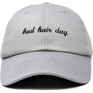 imageDALIX Bad Hair Day Hat Baseball CapGray