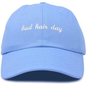 imageDALIX Bad Hair Day Hat Baseball CapLight Blue