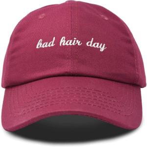 imageDALIX Bad Hair Day Hat Baseball CapMaroon