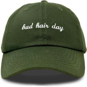 imageDALIX Bad Hair Day Hat Baseball CapOlive
